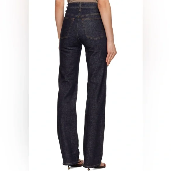 Khaite Iconic Danielle Dark Blue Women's Jeans - Picture 3 of 13